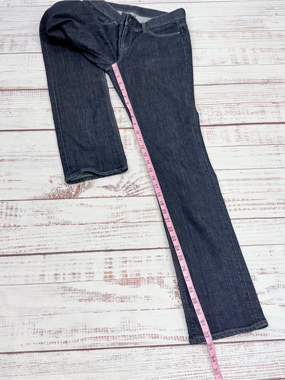 Ann Taylor Women’s size 4 Modern Fit Slim Straight Dark Wash Jeans - Picture 9 of 11